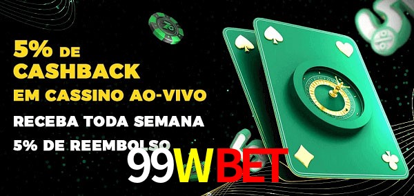 Promoções do cassino ao Vivo 99WBET